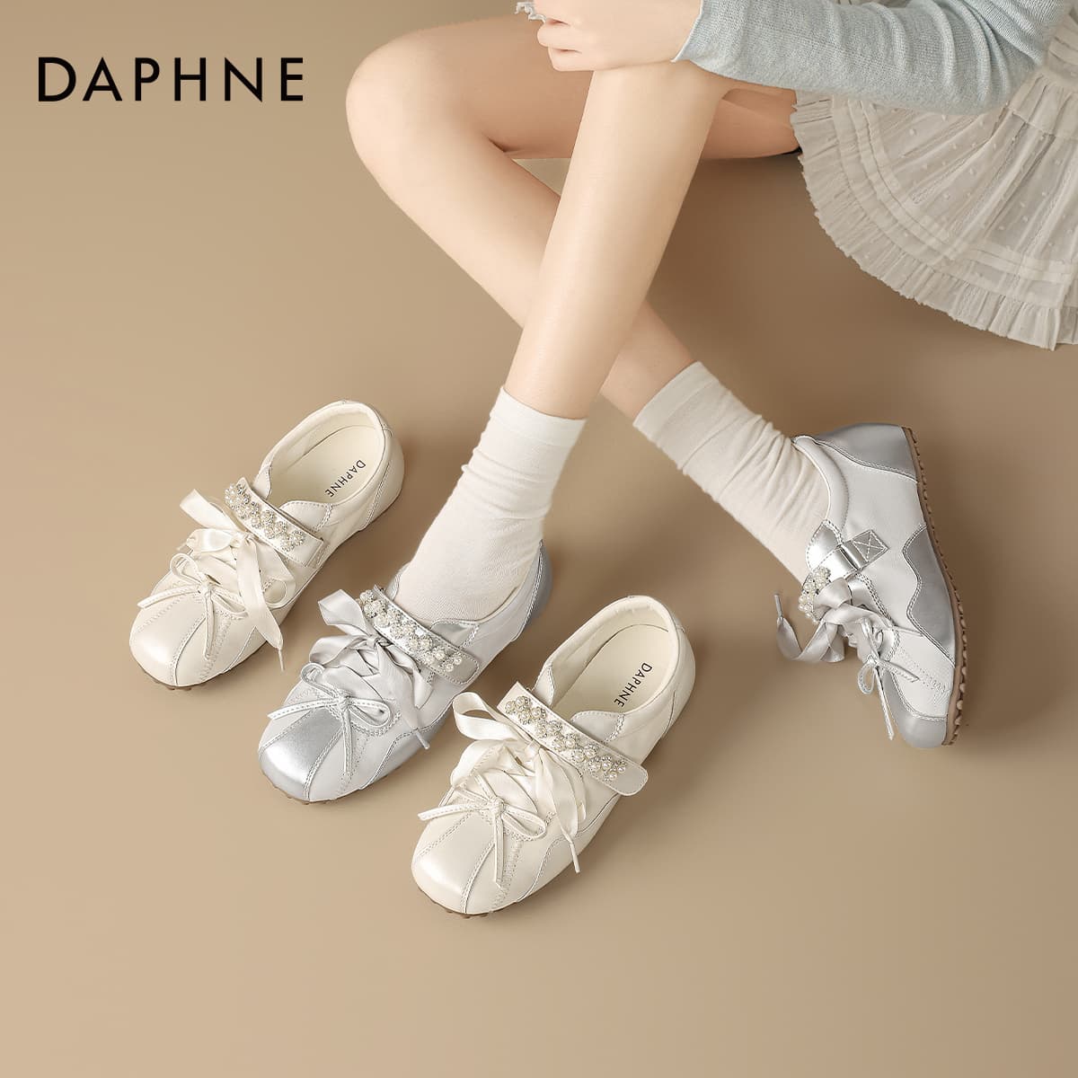 Кроссовки DAPHNE Повседневная обувь Low Топ Женская - изображение 3