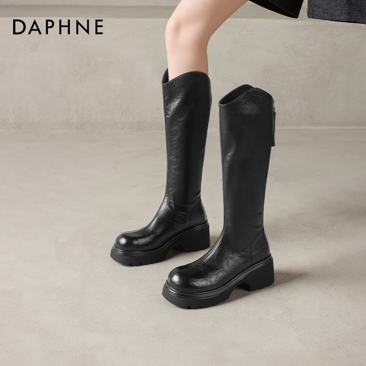 Ботинки DAPHNE Колено High Ботинки Женские - изображение 5
