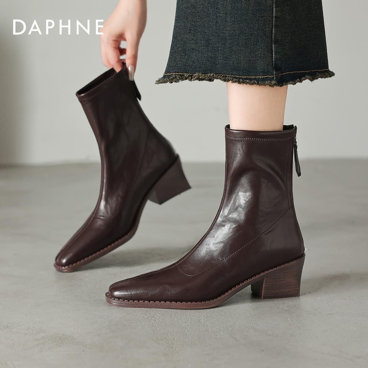 Сапоги DAPHNE Ботильоны Женские - изображение 7