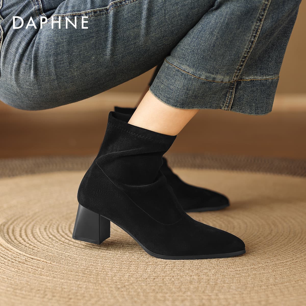 Сапоги Daphne Ткань Женские ботильоны - изображение 12