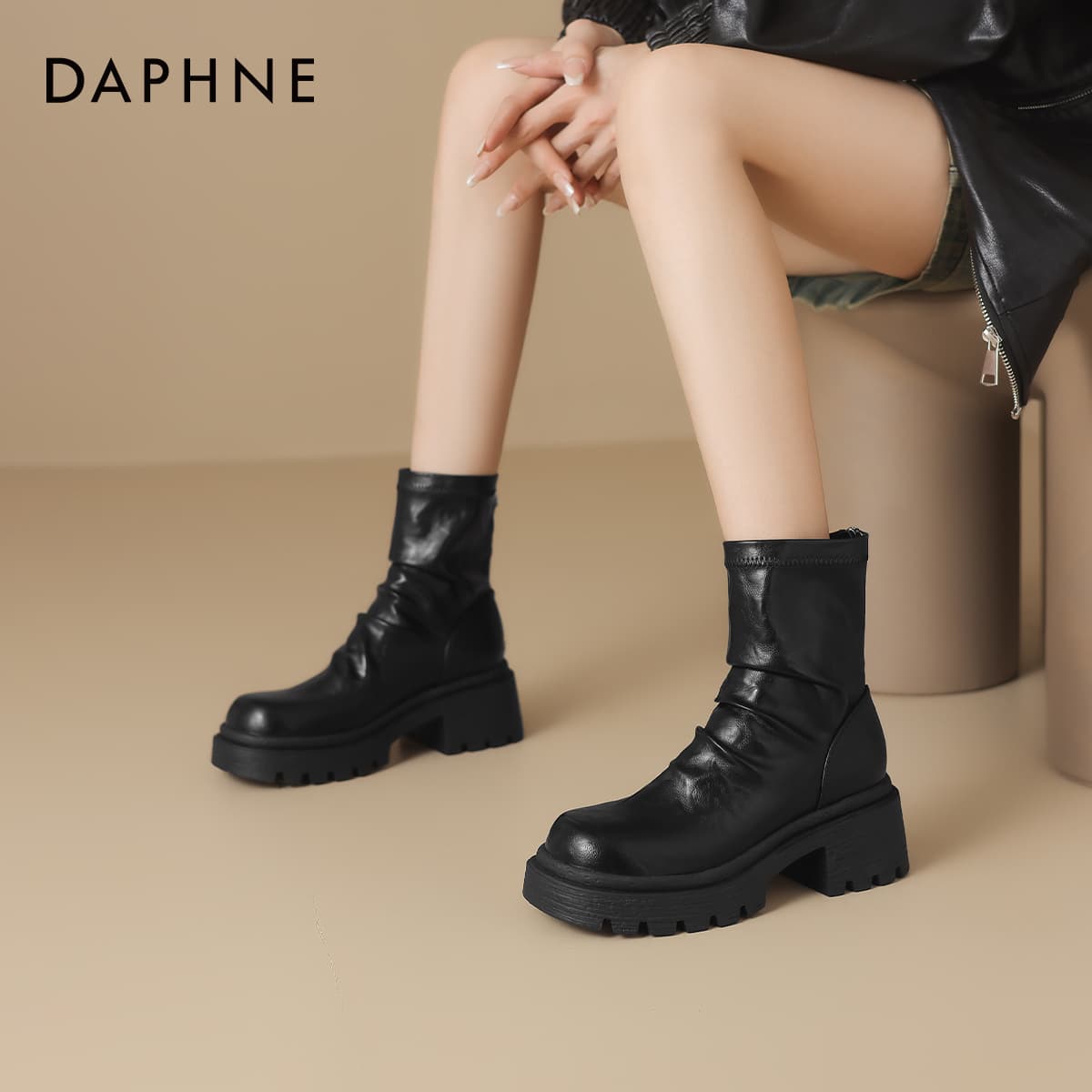 Сапоги Daphne Синтетическая кожа Ботильоны Женские - изображение 4