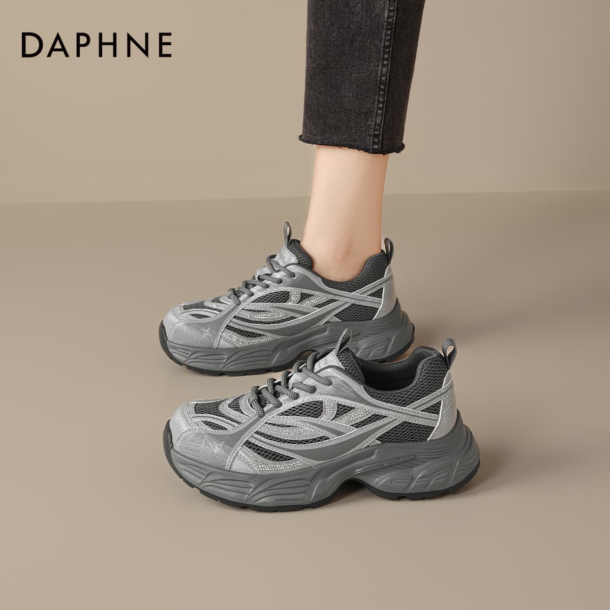 Кроссовки DAPHNE Массивные кроссовки Low Топ Женские - изображение 4