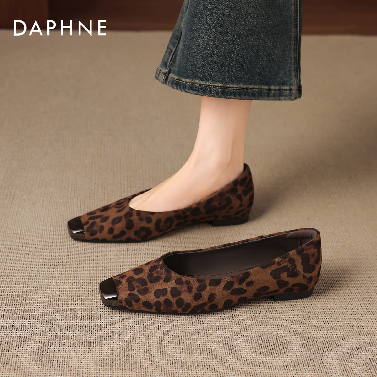 Тапочки DAPHNE Женские Повседневный Обувь без подкладки Светлый кофейный Женские - изображение 4
