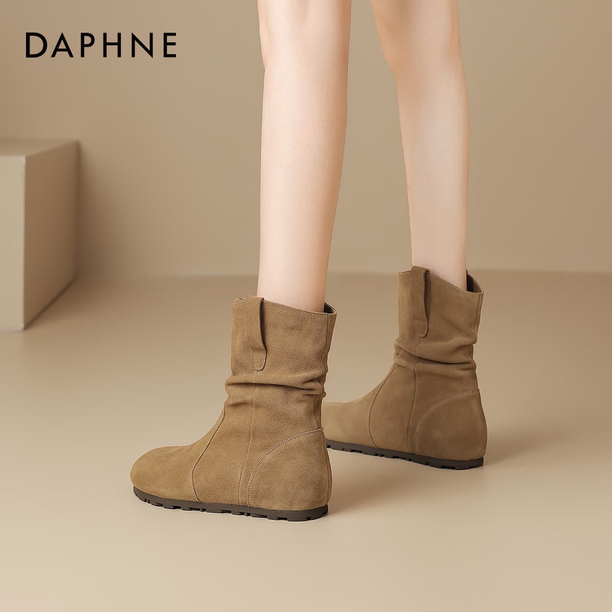 Сапоги DAPHNE ботильоны хаки женские - изображение 4