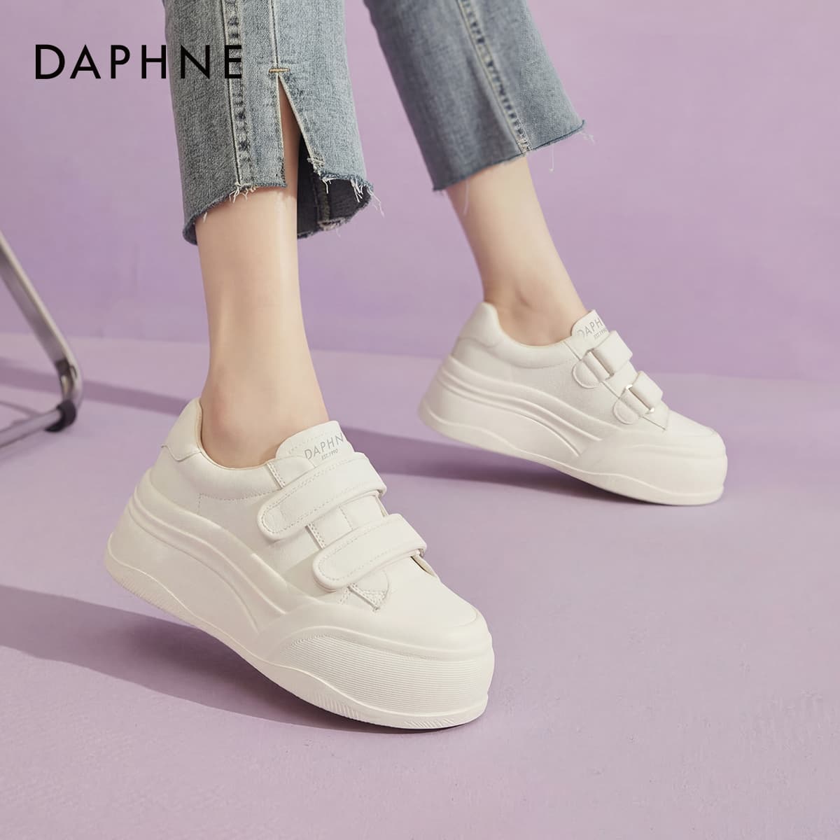 Кроссовки DAPHNE Синтетическая кожа Низкие кеды для скейтбординга Женские - изображение 4