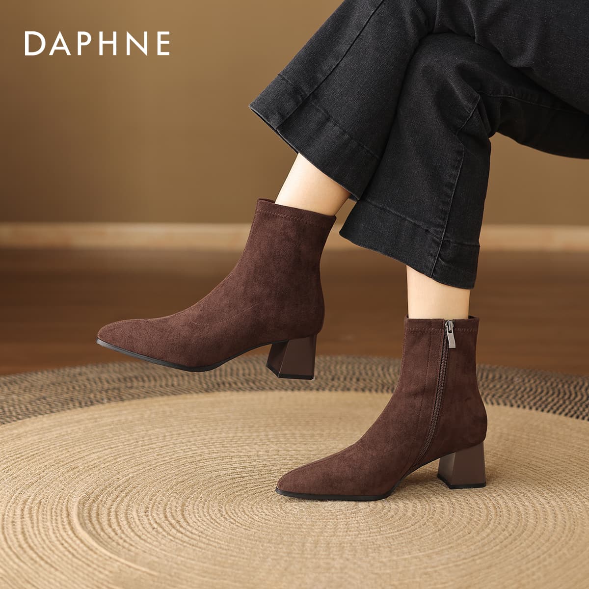 Сапоги Daphne Ткань Женские ботильоны - изображение 5