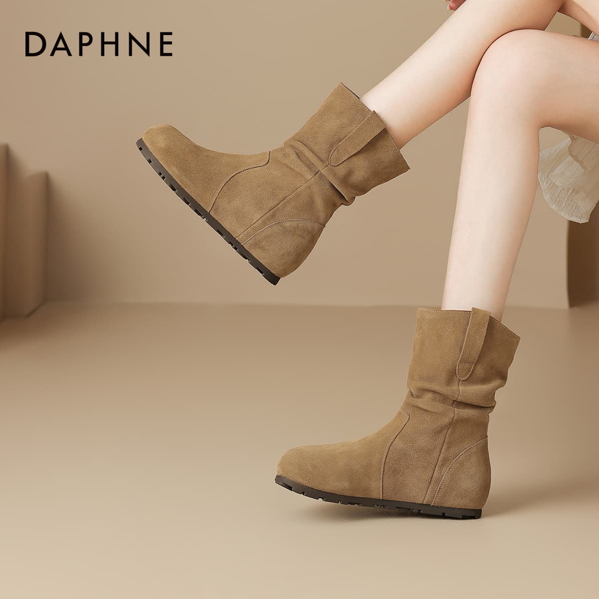 Сапоги DAPHNE ботильоны хаки женские - изображение 3