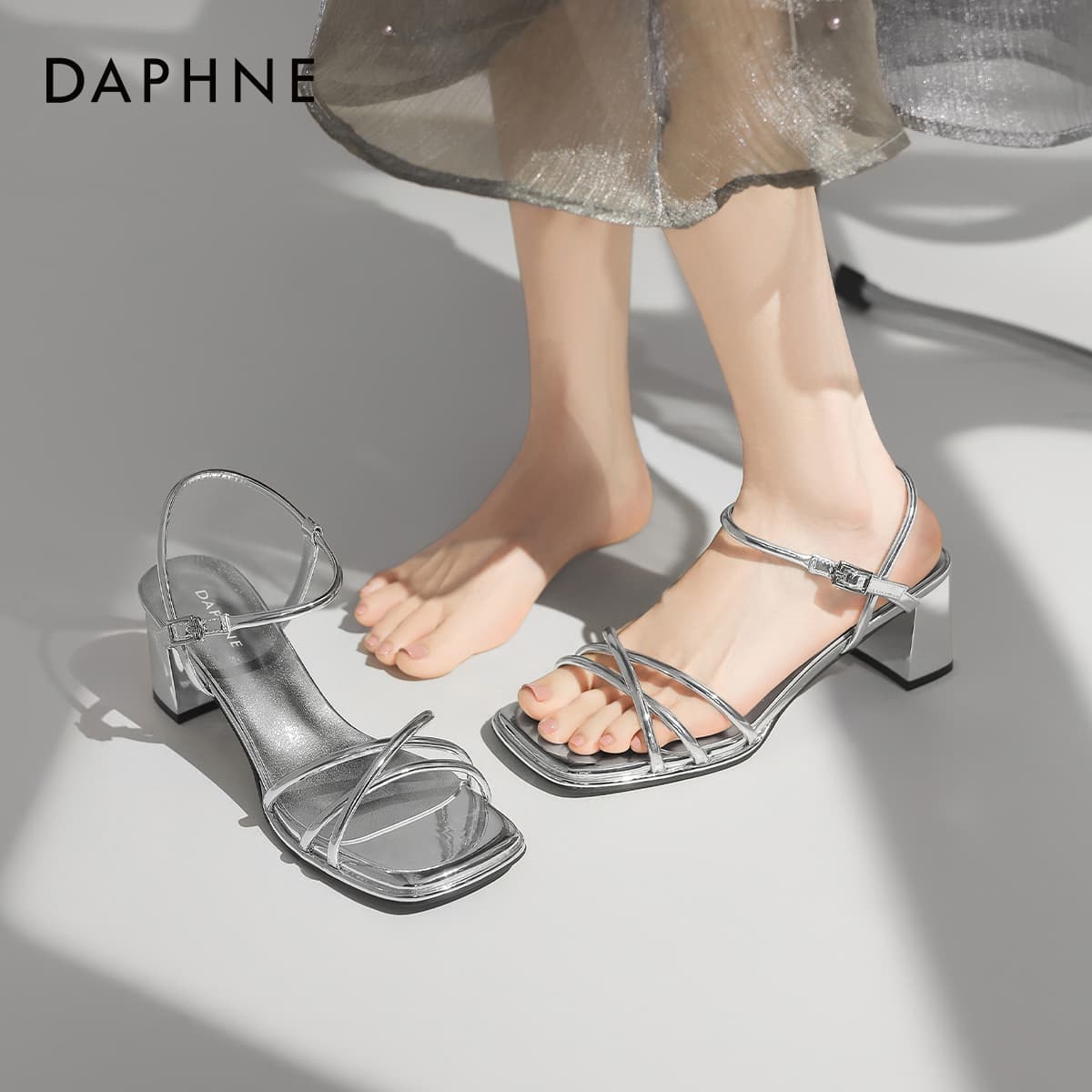 Шлёпанцы Daphne PU (полиуретан) Синтетическая кожа Одиночные Шнуровые Сандалии Женские - изображение 8