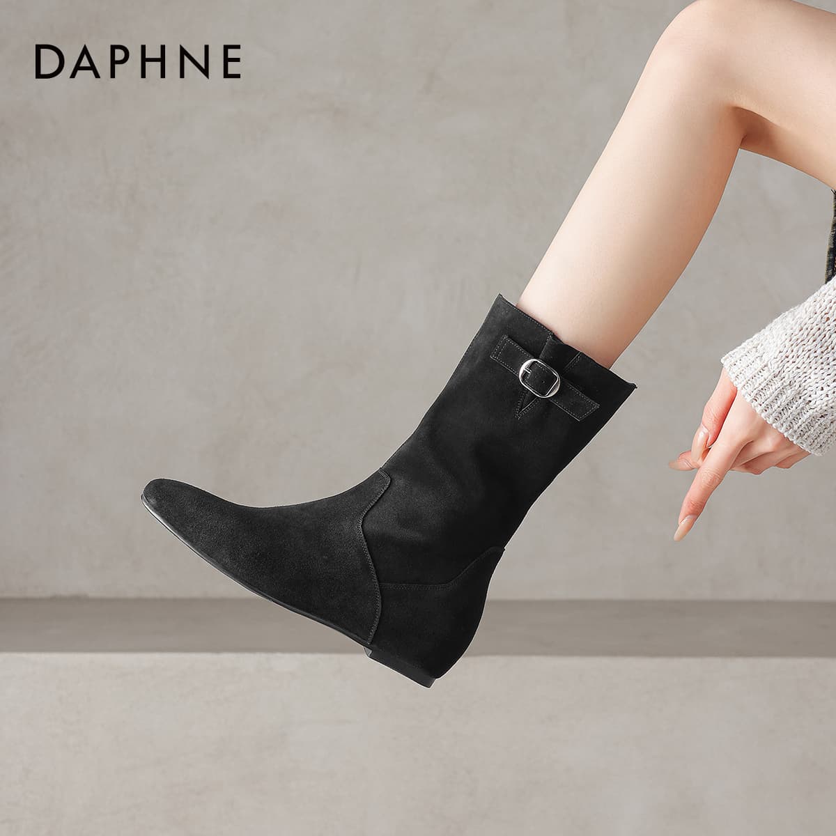 Сапоги DAPHNE Корова Спилок Женские Ботильоны - изображение 6