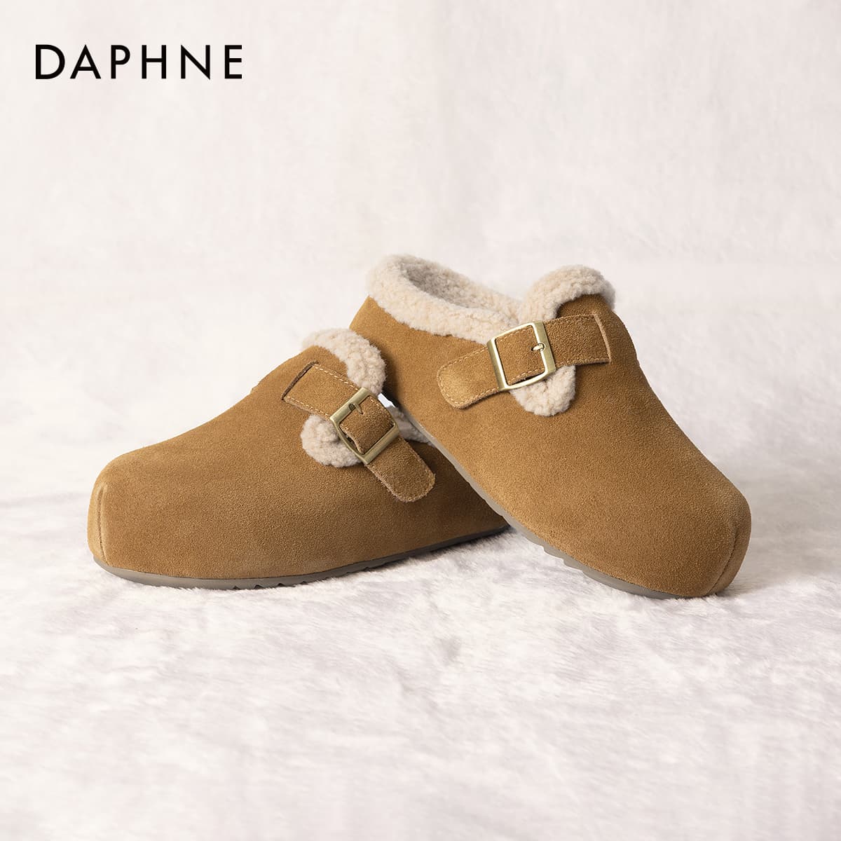 Ботинки зимние DAPHNE Мягкий и очаровательный утолщенный и с флисовой подкладкой термобелье с антискользящим дизайном короткое - изображение 6