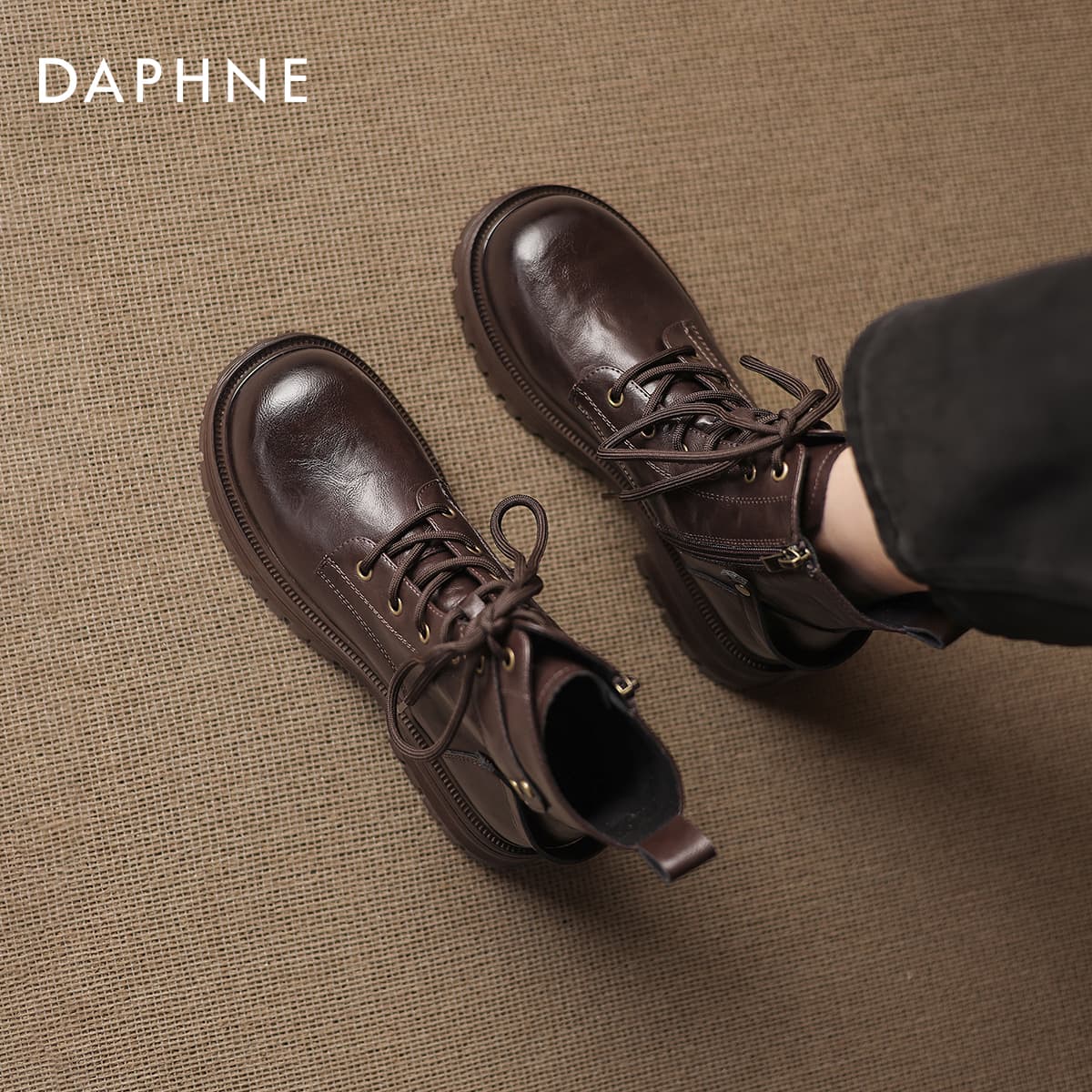 Ботинки DAPHNE ПУ (полиуретан) Синтетическая кожа Короткий Армейские ботинки Женские - изображение 4
