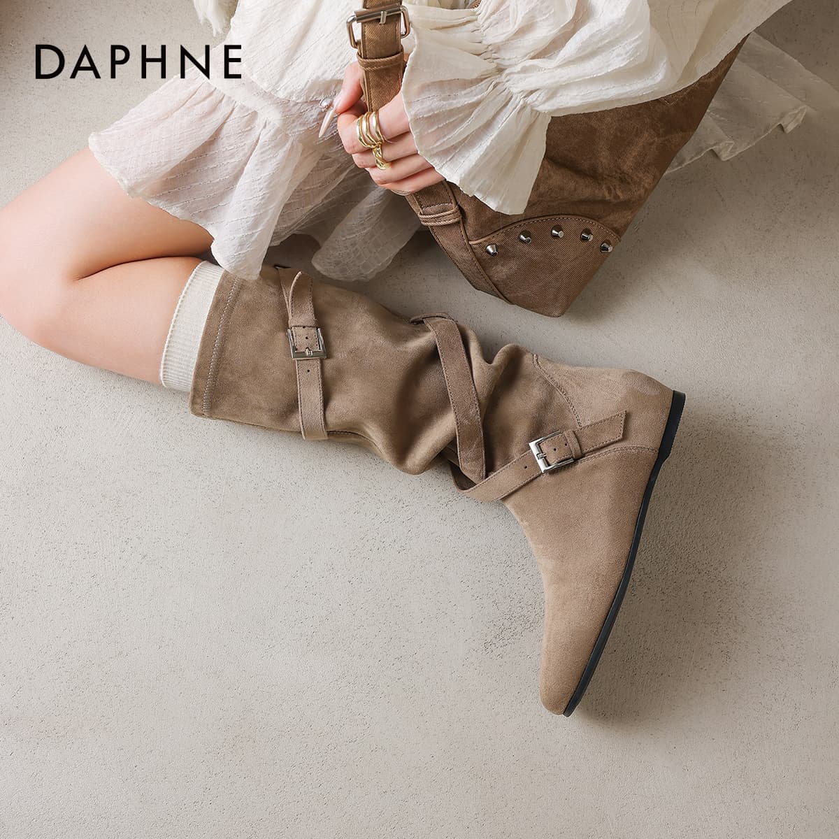 Сапоги Daphne Ткань Ботильоны Женские - изображение 12