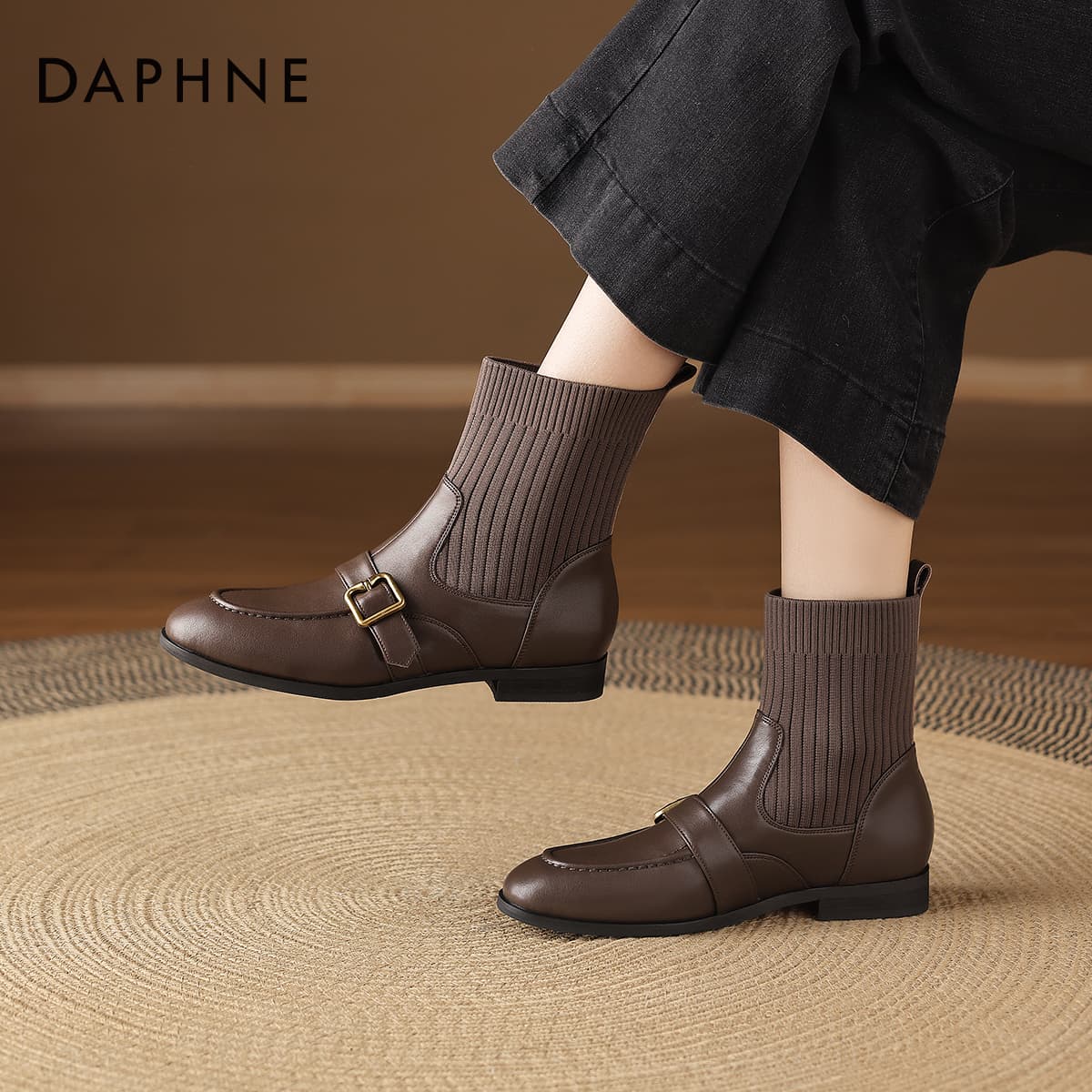 Сапоги DAPHNE Женские ботильоны из синтетической кожи - изображение 3