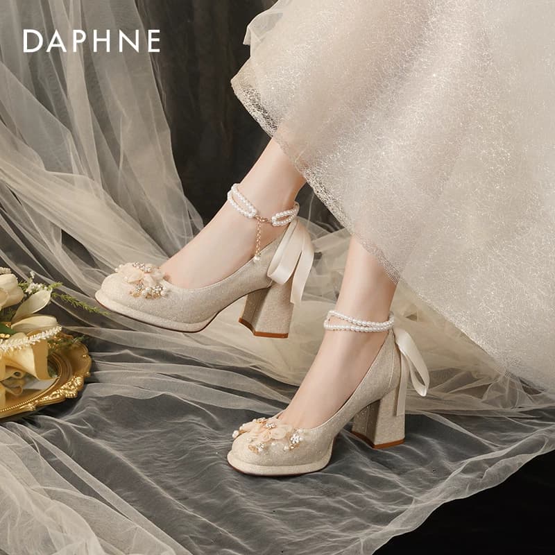 DAPHNE Туфли Мэри Джейн Шампанское [Twin Цветы] Женские - изображение 4