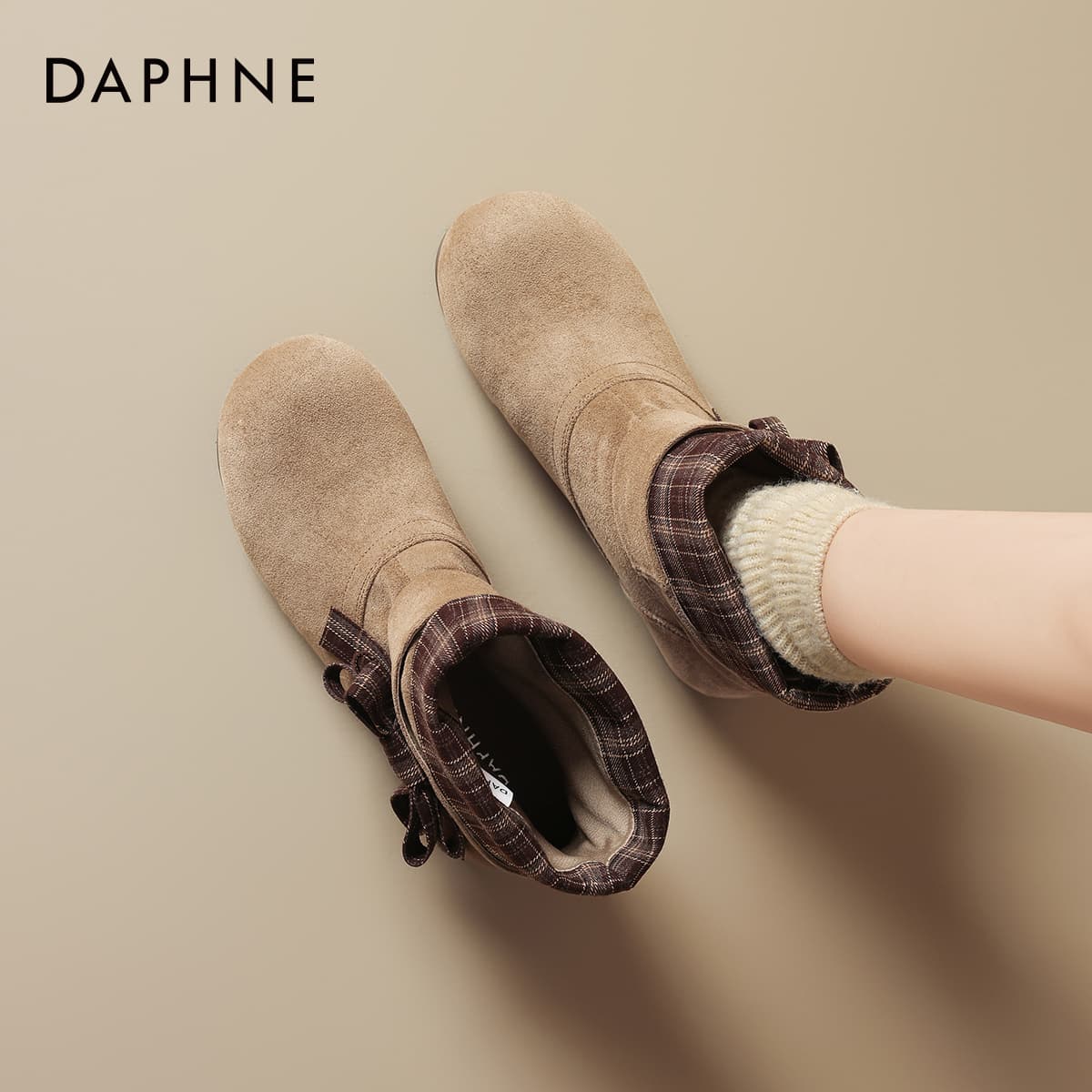Сапоги DAPHNE Ботильоны Абрикос Женские - изображение 6