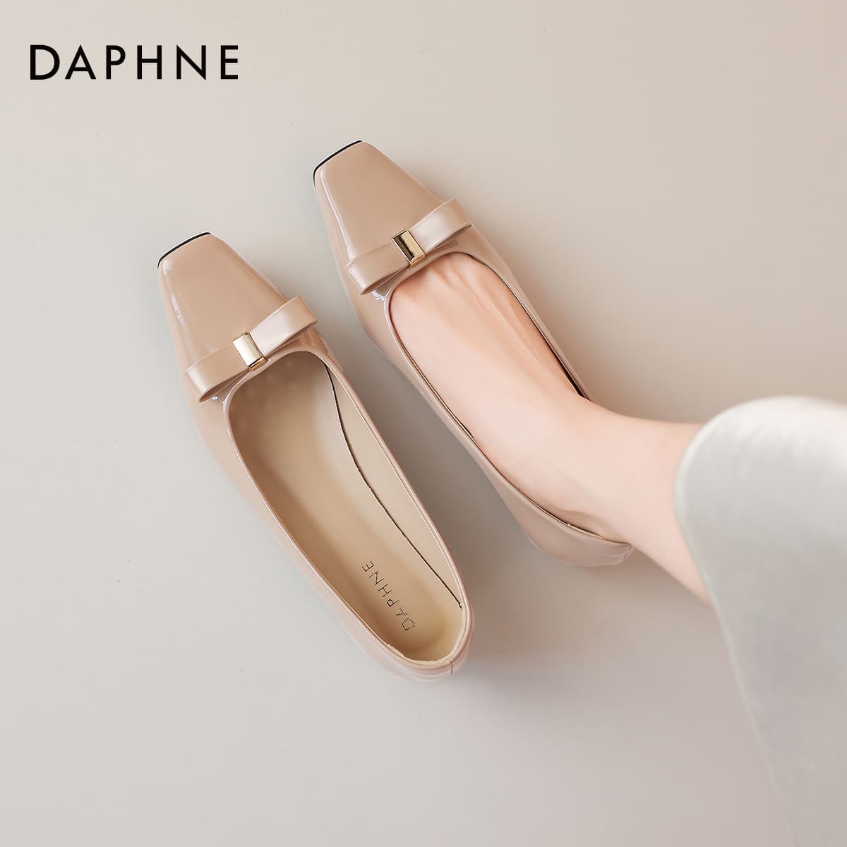 Тапочки DAPHNE Женские Повседневный Обувь без подкладки Телесный Женские - изображение 7