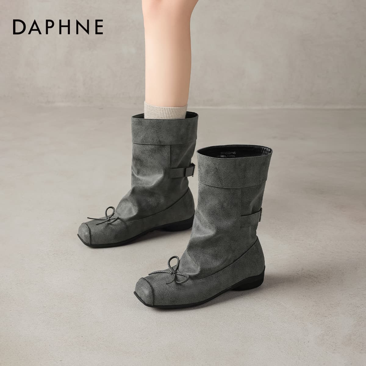 Сапоги DAPHNE Ботильоны Серый Женские - изображение 7