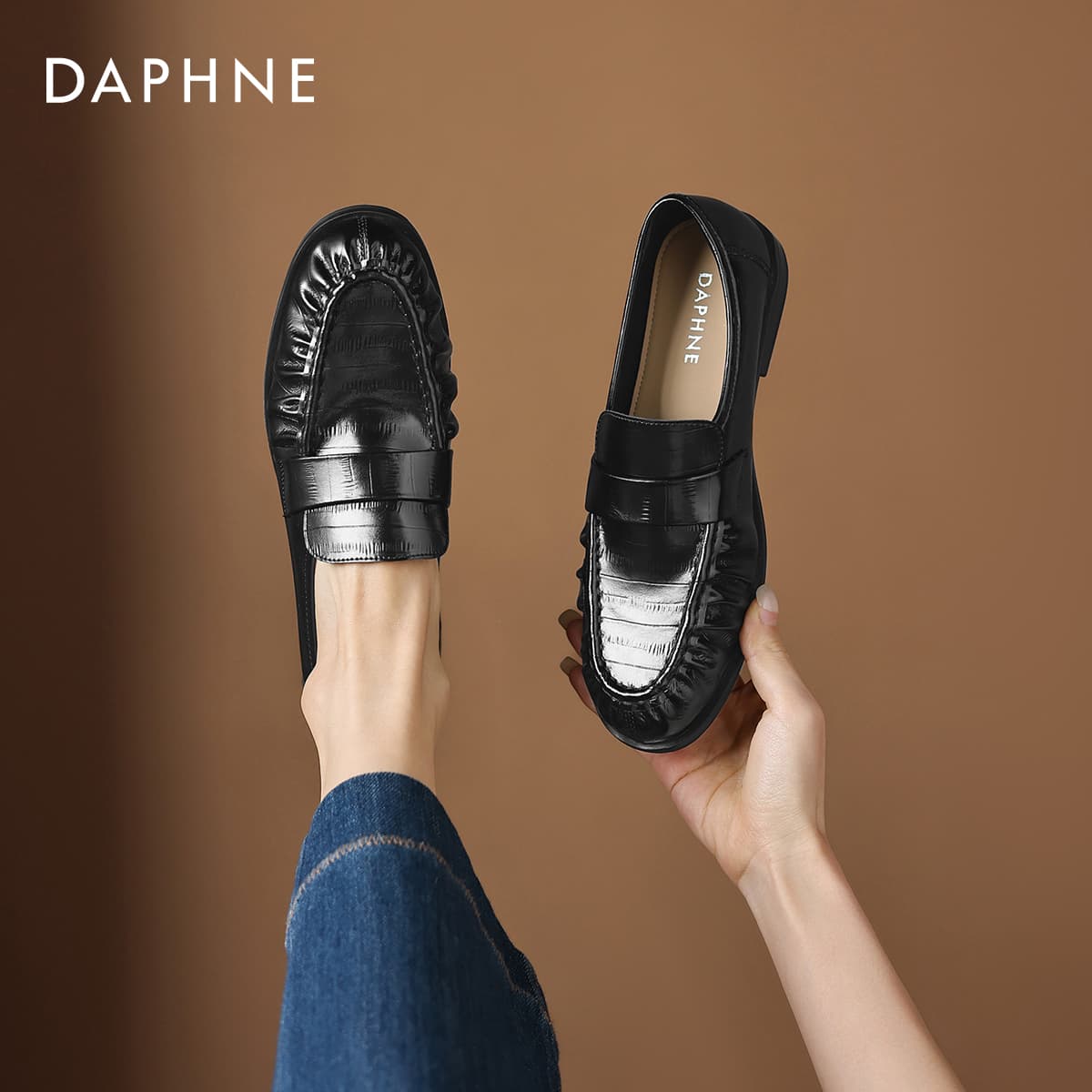 Лоферы DAPHNE Лоферы из синтетической кожи для женщин - изображение 4