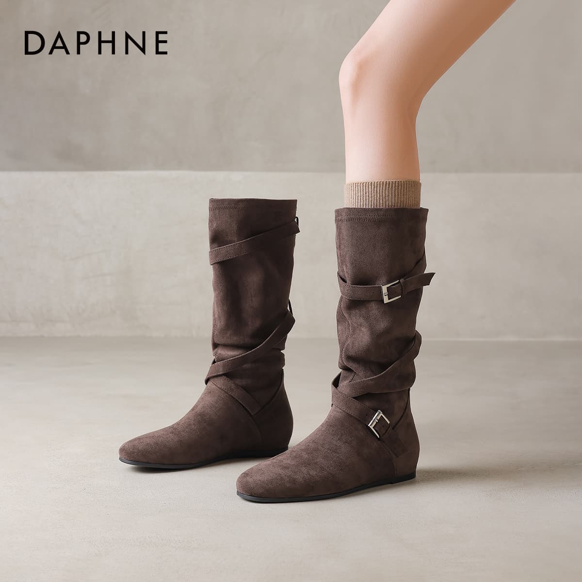 Сапоги Daphne Ткань Ботильоны Женские - изображение 8