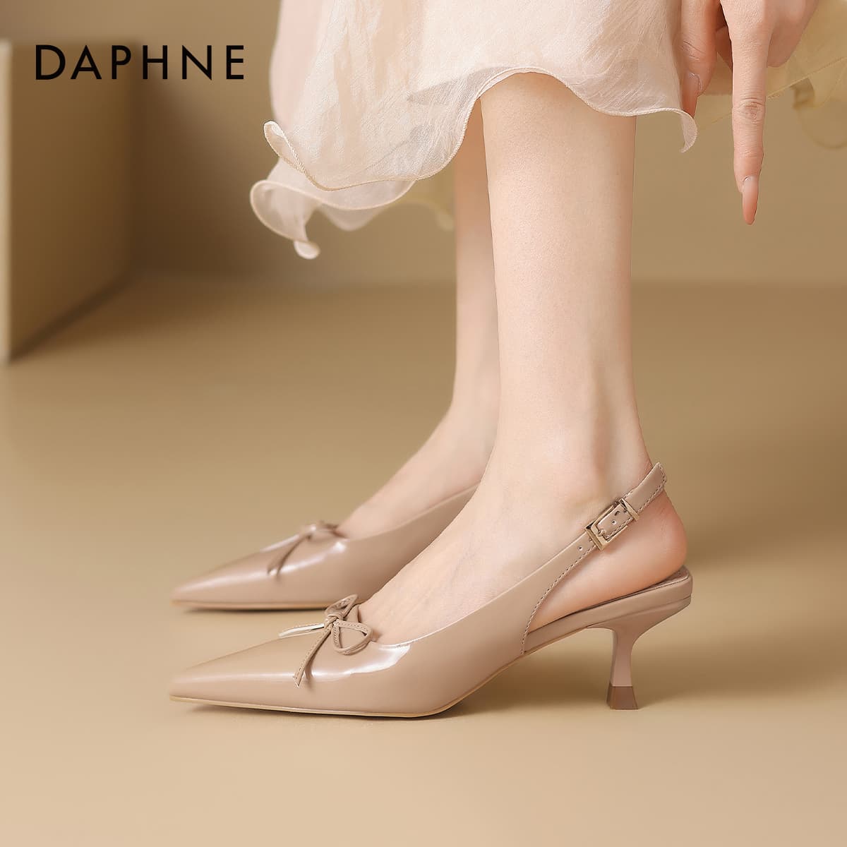 Туфли Daphne ПУ (полиуретан) Высокие каблуки 5 см Женские - изображение 6