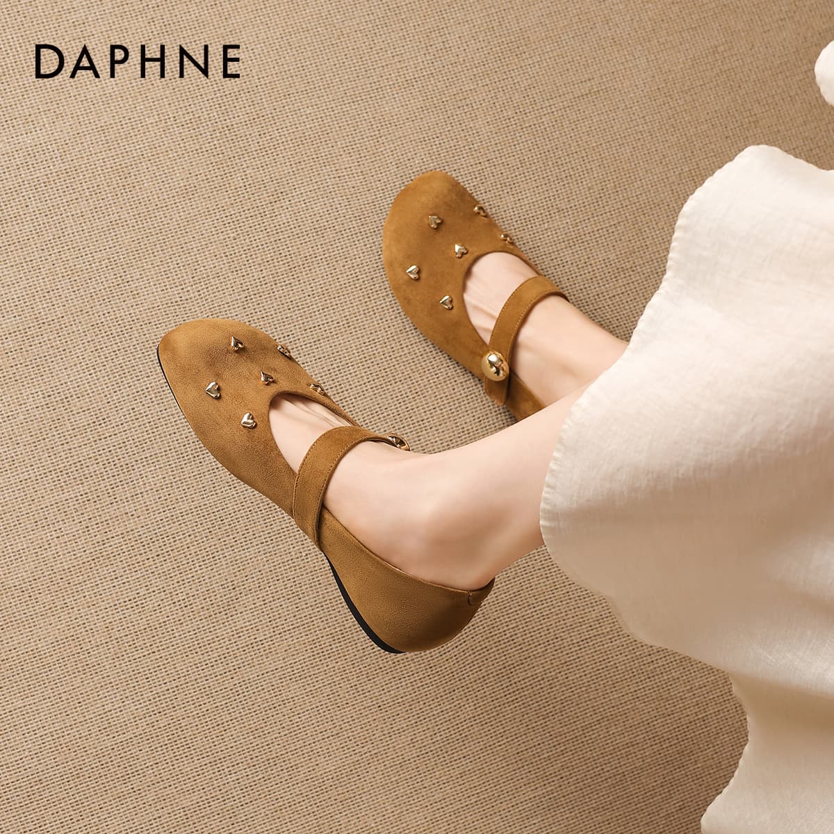 DAPHNE Mary Jane Shoes Camel Women's - изображение 5