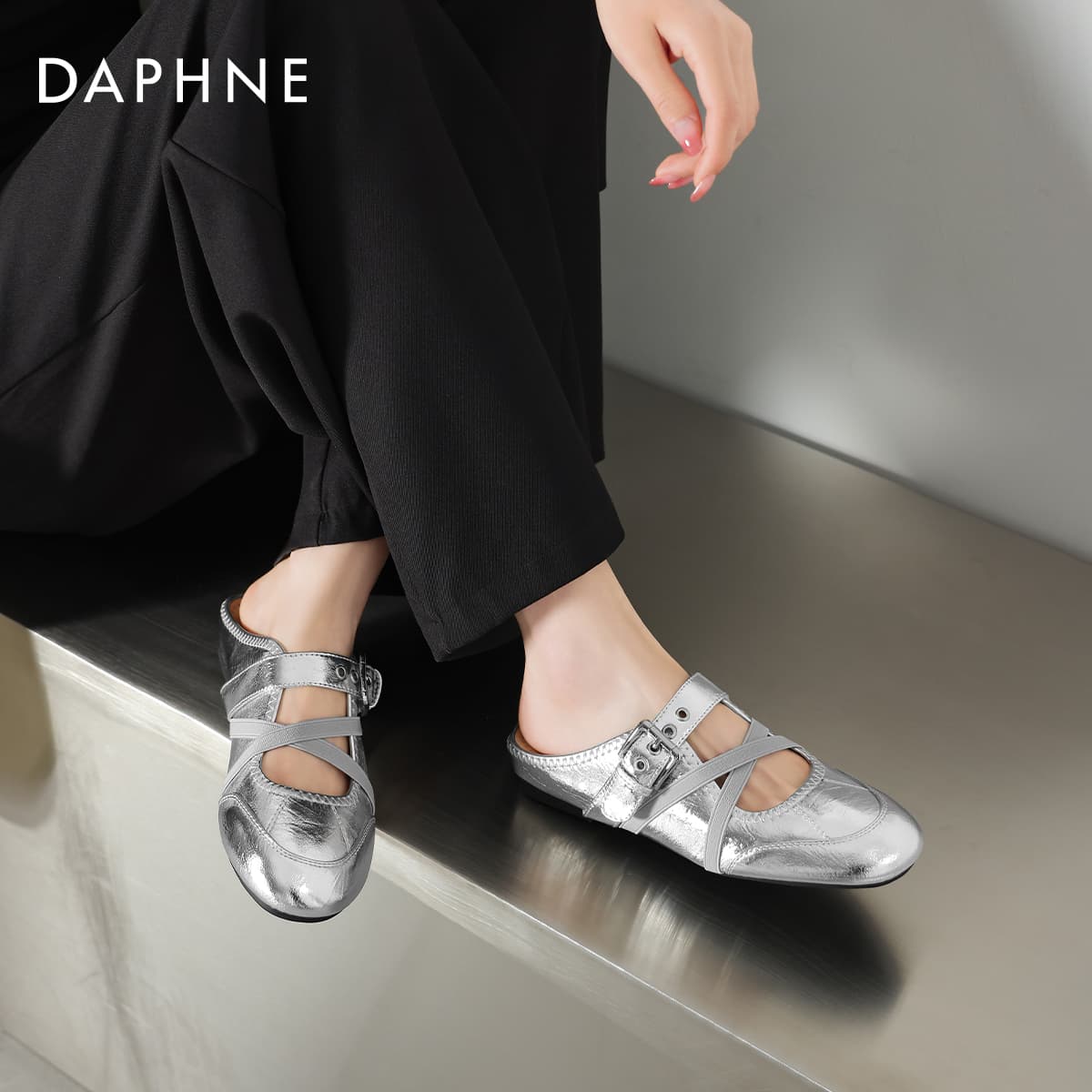 Сандалии Daphne ПВХ (поливинилхлорид) Тихие закрытые тапочки для женщин - изображение 4