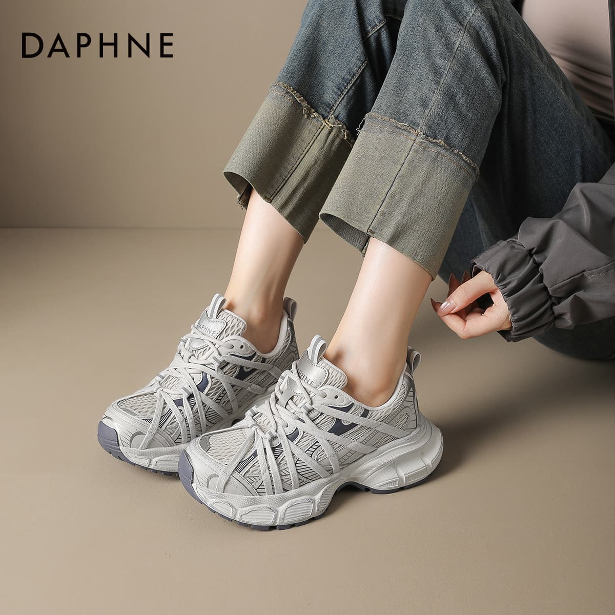 Кроссовки DAPHNE Низкий топ массивные кроссовки женские - изображение 2