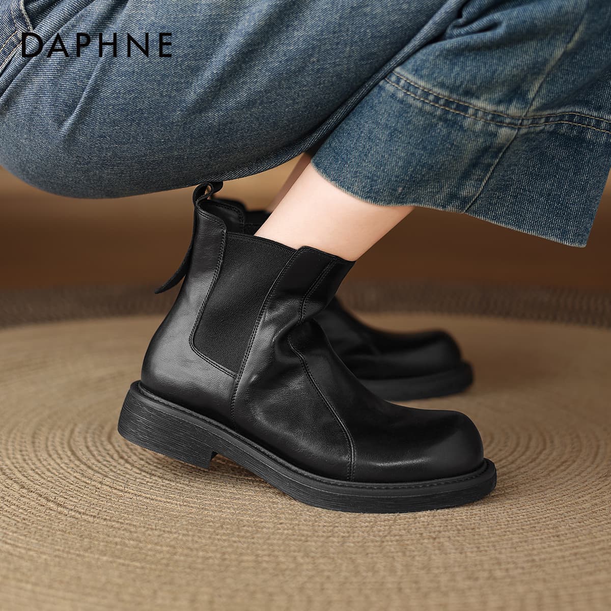 Сапоги DAPHNE Женские ботильоны из синтетической кожи - изображение 6