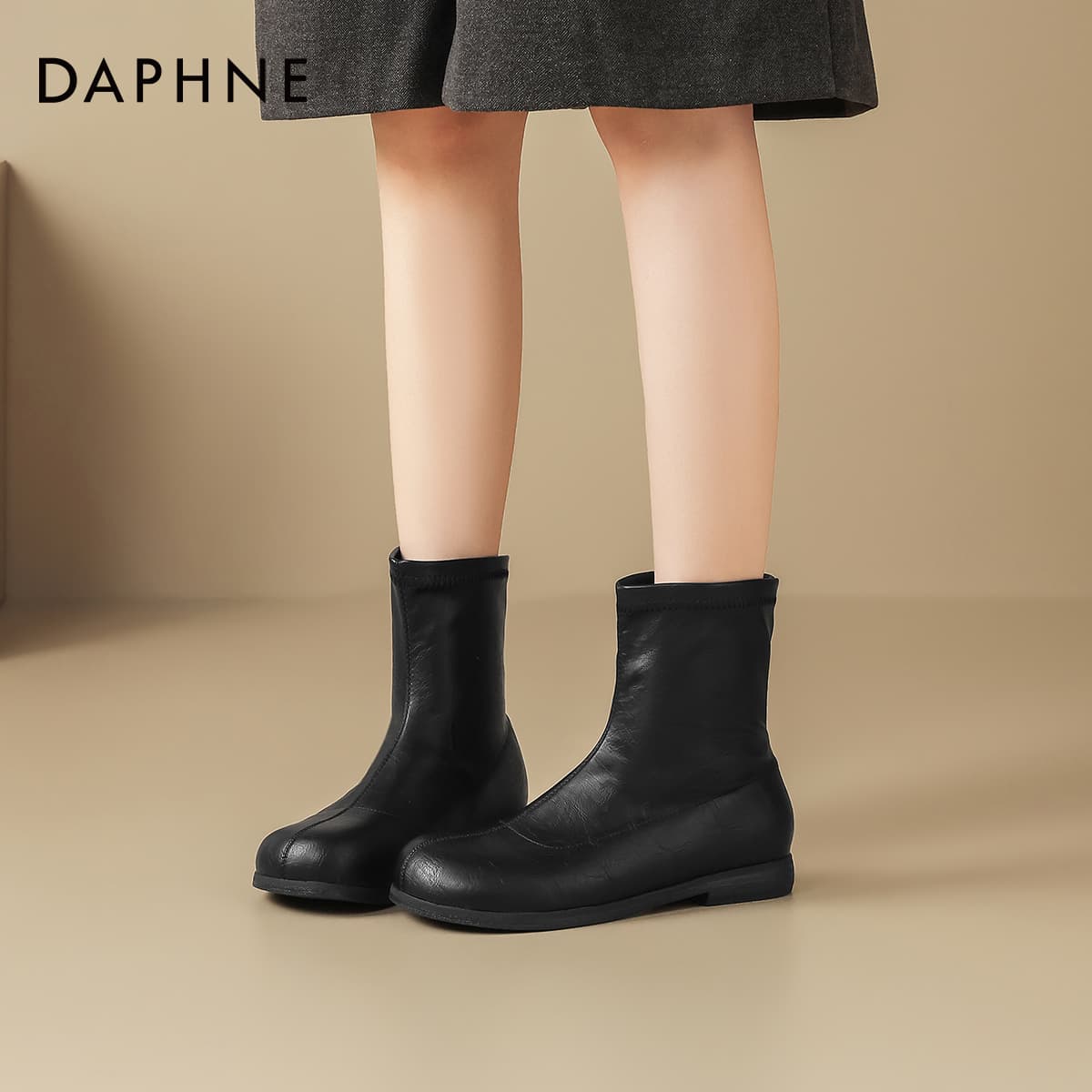Сапоги DAPHNE Ботильоны Черный Женские - изображение 7