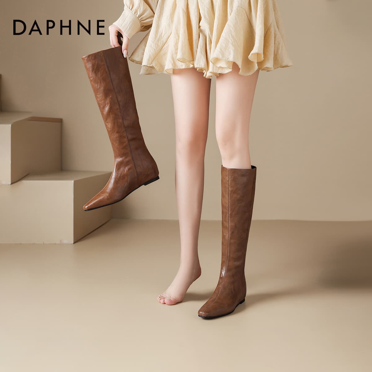 Ботинки DAPHNE Женские сапоги до колена - изображение 9