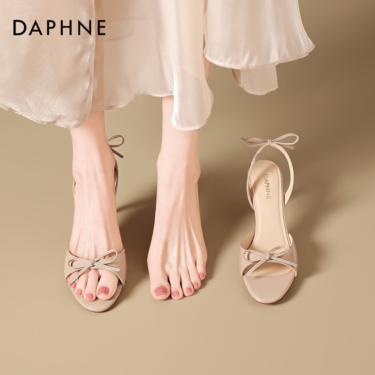 Туфли DAPHNE Высокие каблуки Нежно-розовый Женский - изображение 4