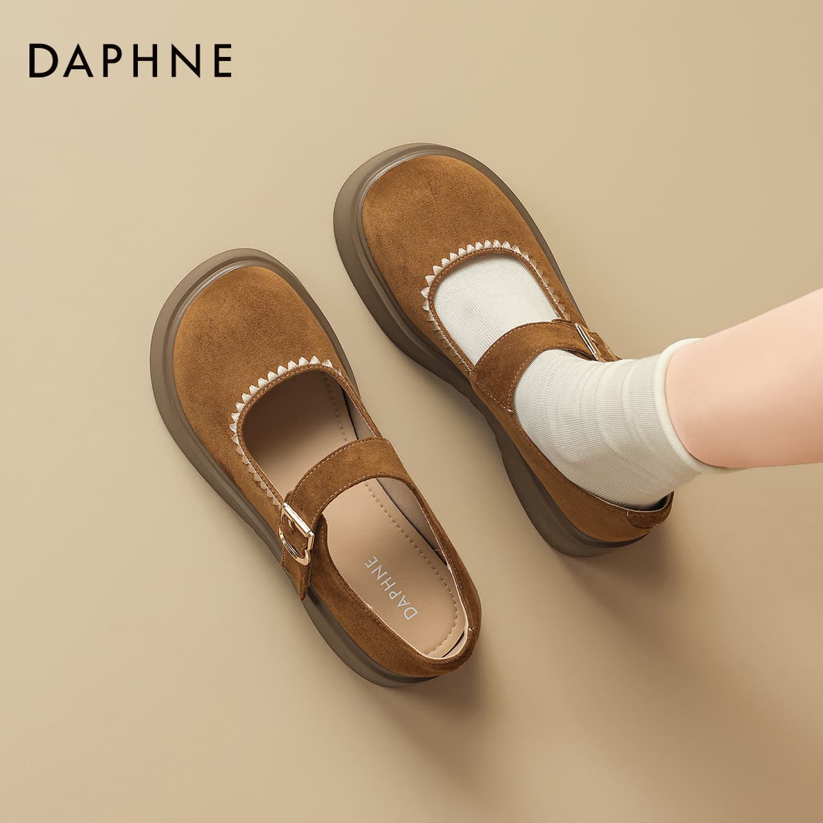 DAPHNE Туфли Мэри Джейн Low Топ Желтый Женские - изображение 4