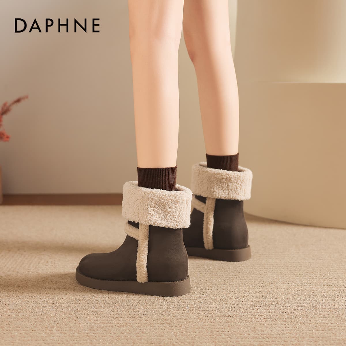 Ботинки зимние Daphne 24,5cm Сноубутсы Женские - изображение 6