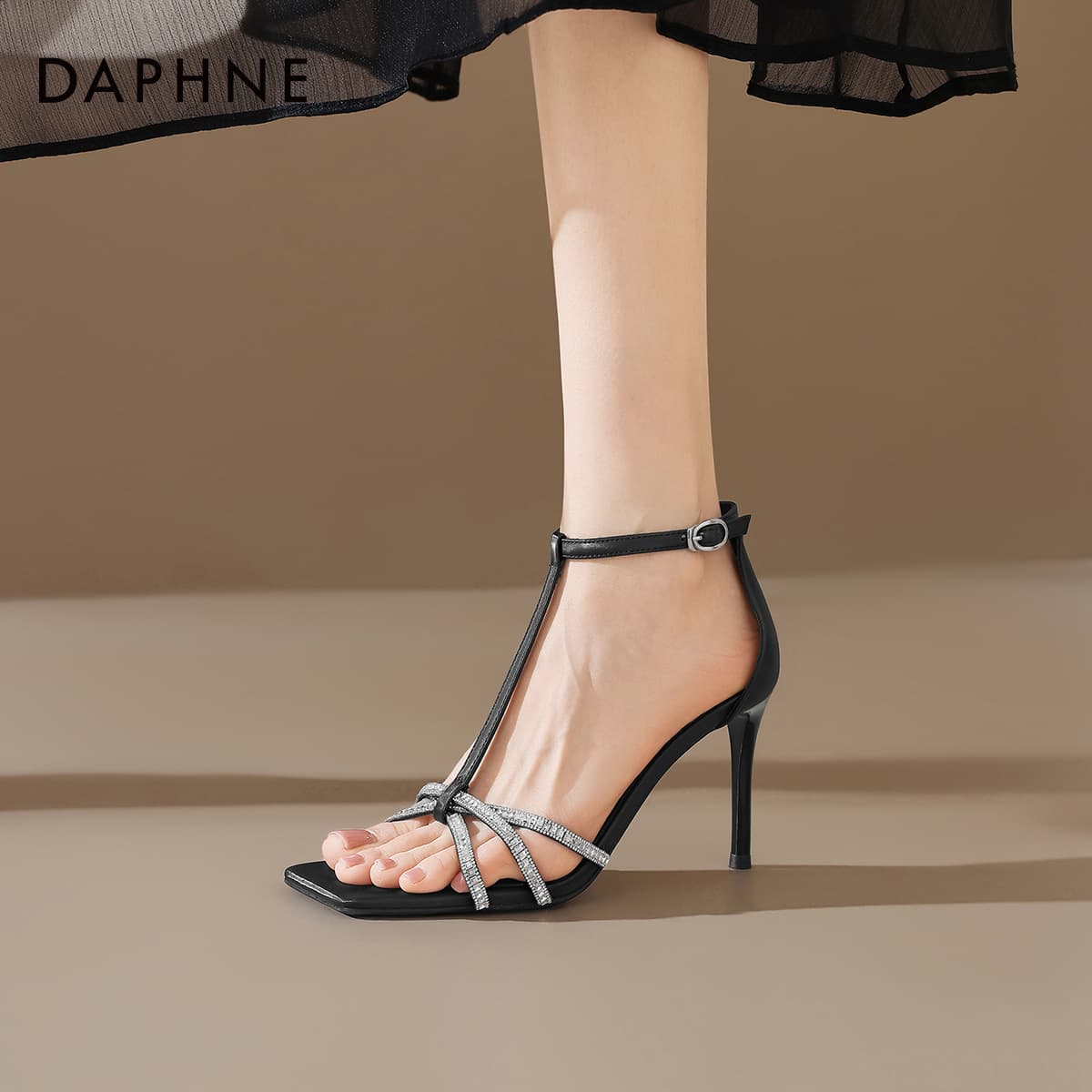 Туфли Daphne Ткань Узкий каблук Высокие каблуки Женские - изображение 7