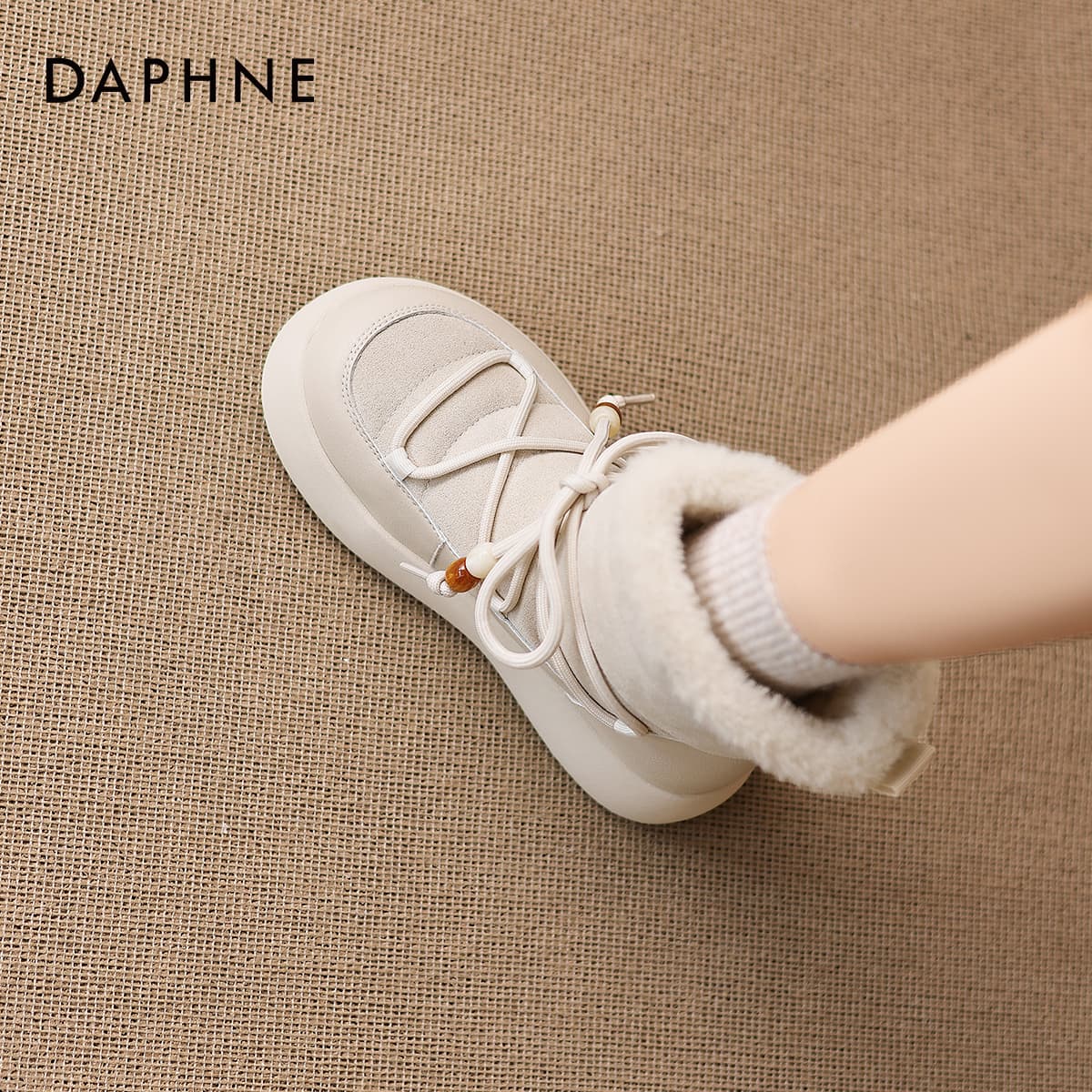 Ботинки зимние DAPHNE Синтетическая кожа текстиль - изображение 5