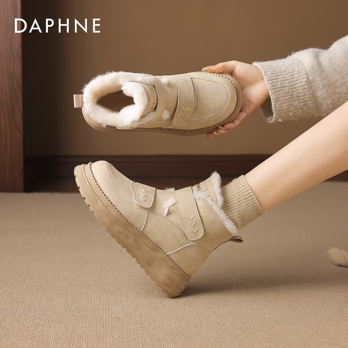 Ботинки зимние Daphne 10,5cm Сноубутсы Женские - изображение 3