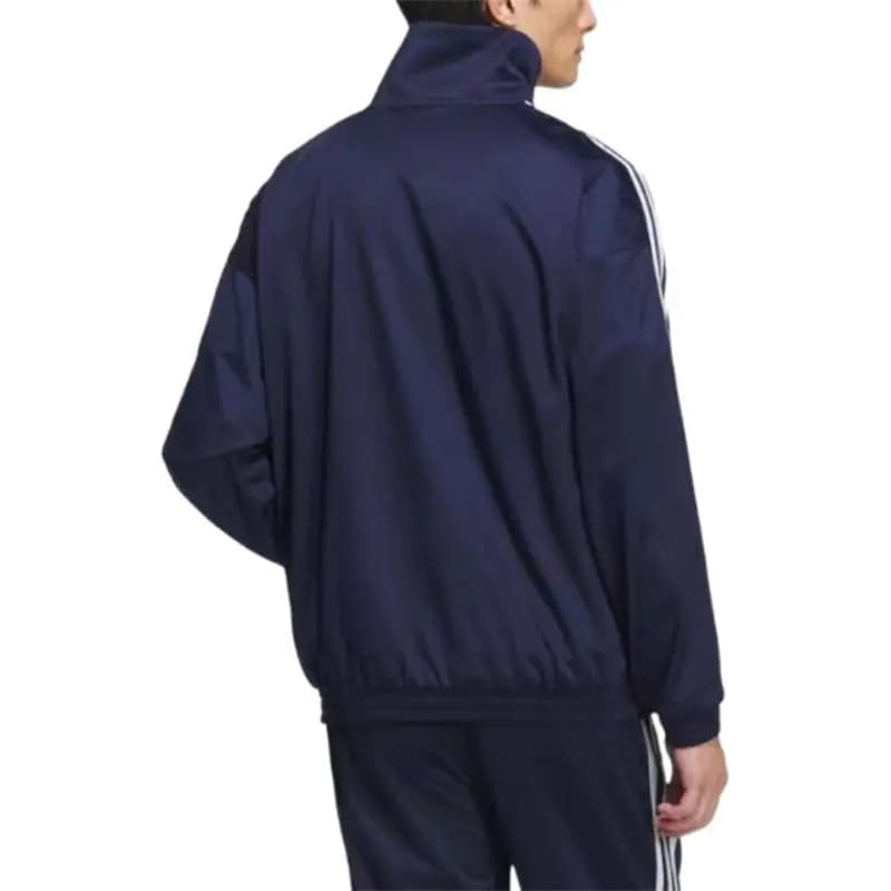 Куртка Adidas Originals Trefoil Винтажный воротник-стойка универсальная полосатая куртка унисекс - изображение 3