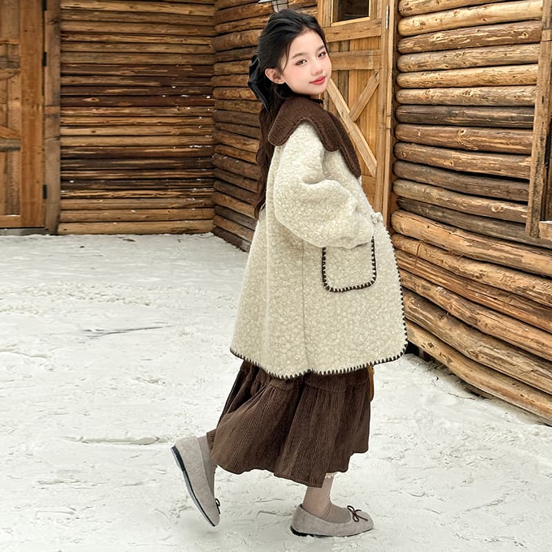 PIERRE CARDIN Абрикос Kids Шерстяное пальто - изображение 1