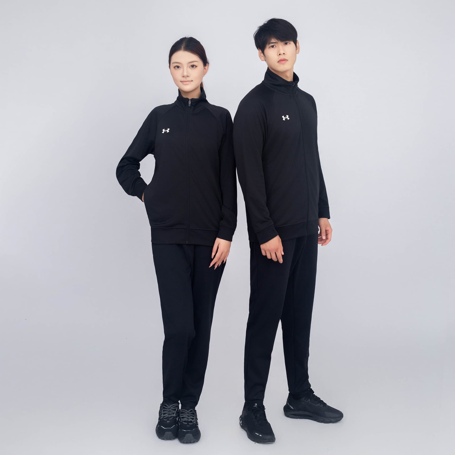 Куртка Under Armour Воротник-стойка Ветрозащитная Куртка Мужская Черная - изображение 8