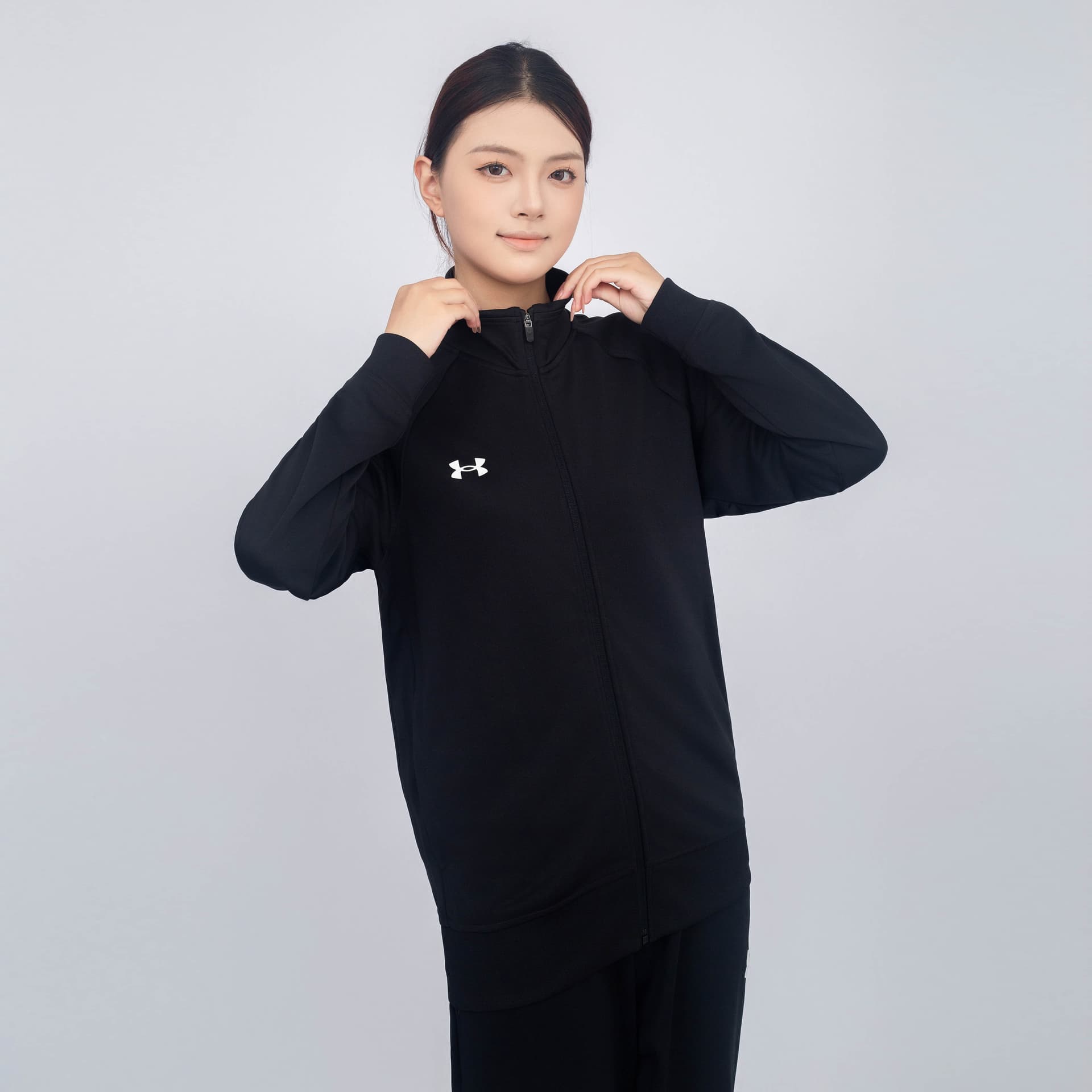 Куртка Under Armour Воротник-стойка Ветрозащитная Куртка Мужская Черная - изображение 5