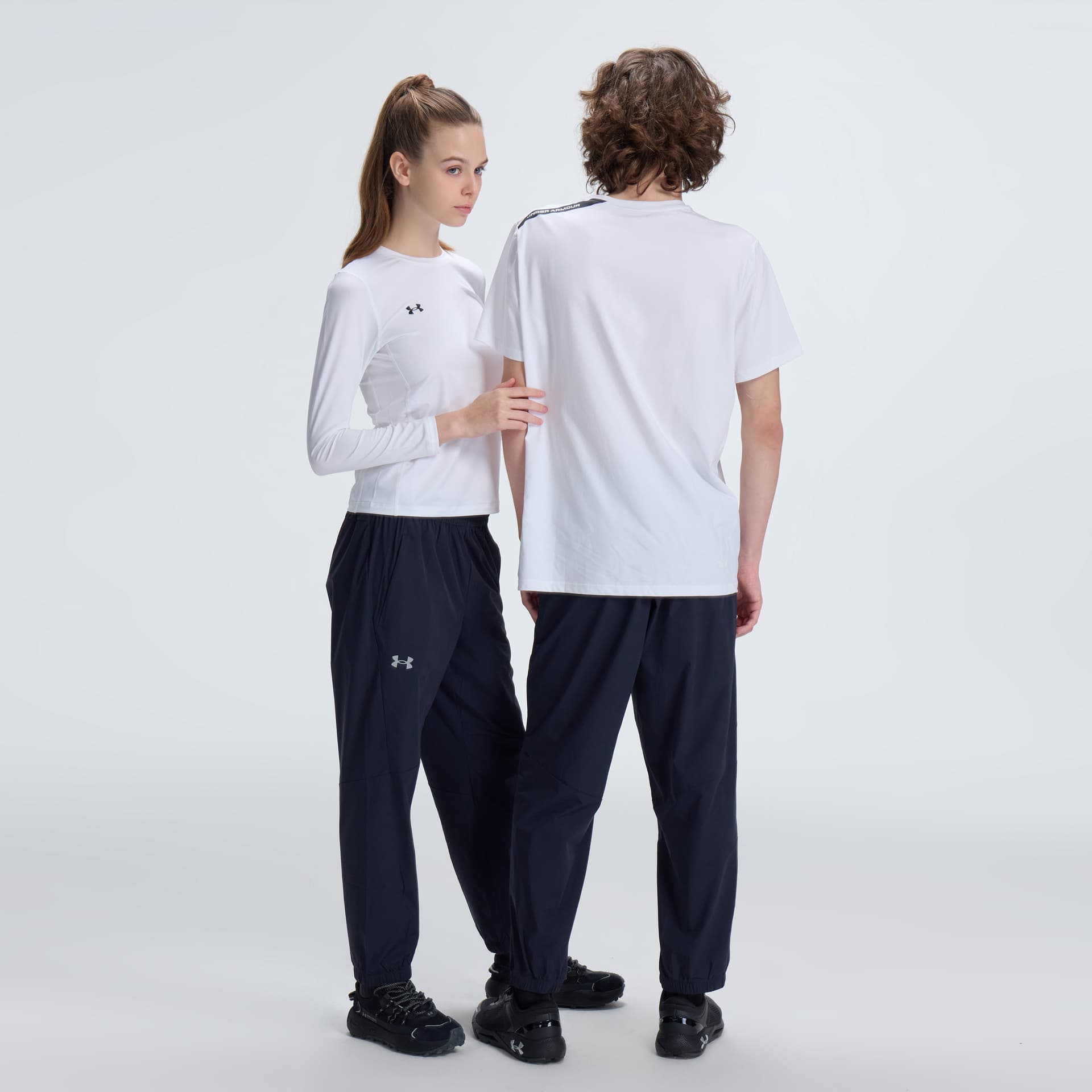 Штаны Under Armour Training Vent 2,0 Ткани вязаные Тренировочные брюки Унисекс Черный - изображение 8