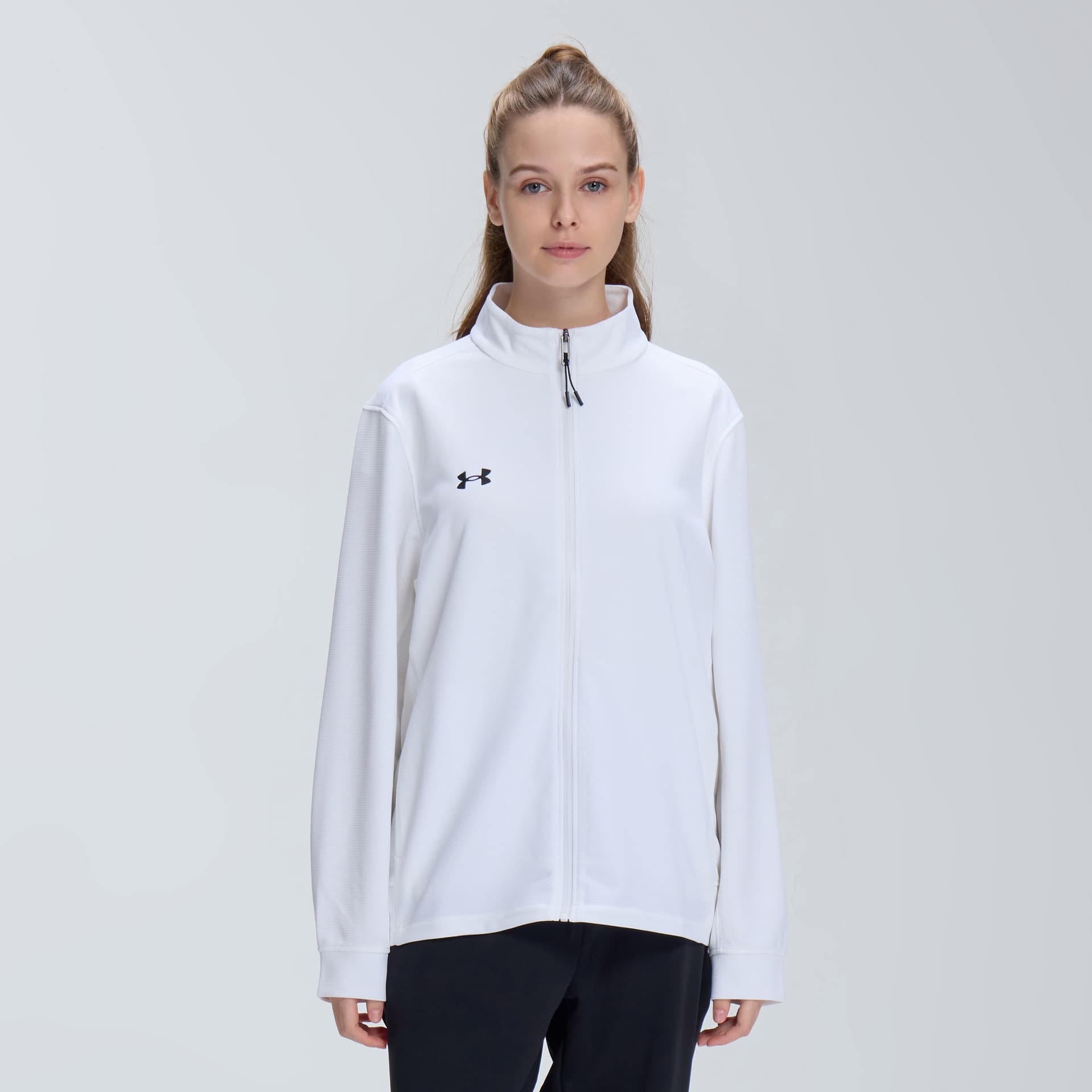 Куртка Under Armour Unstoppable Трикотажная ткань Воротник-стойка Куртка Унисекс Белый - изображение 3