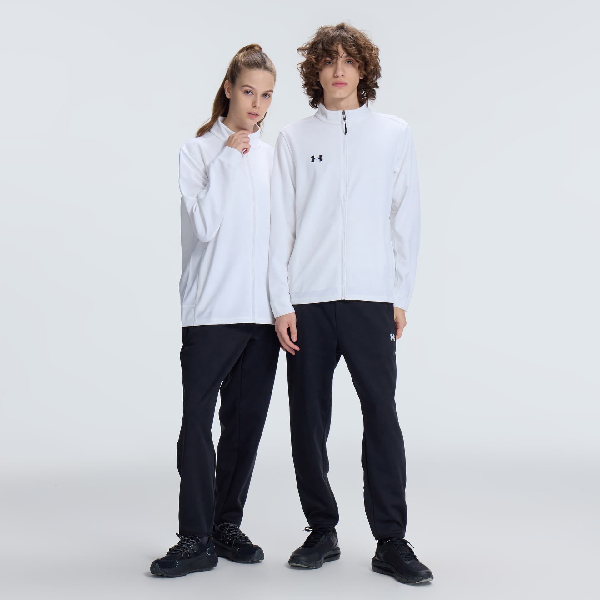 Куртка Under Armour Unstoppable Трикотажная ткань Воротник-стойка Куртка Унисекс Белый - изображение 7