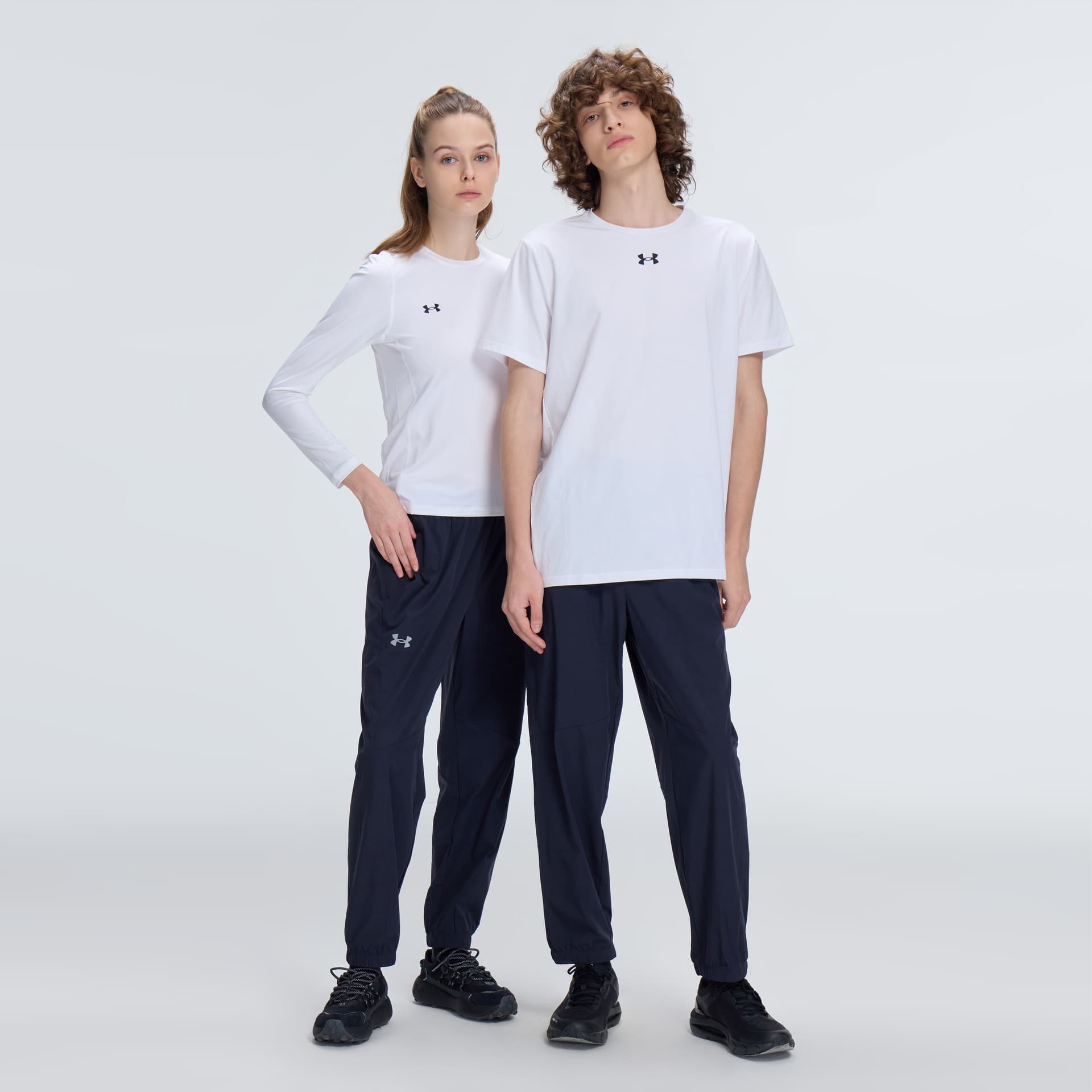 Штаны Under Armour Training Vent 2,0 Ткани вязаные Тренировочные брюки Унисекс Черный - изображение 7