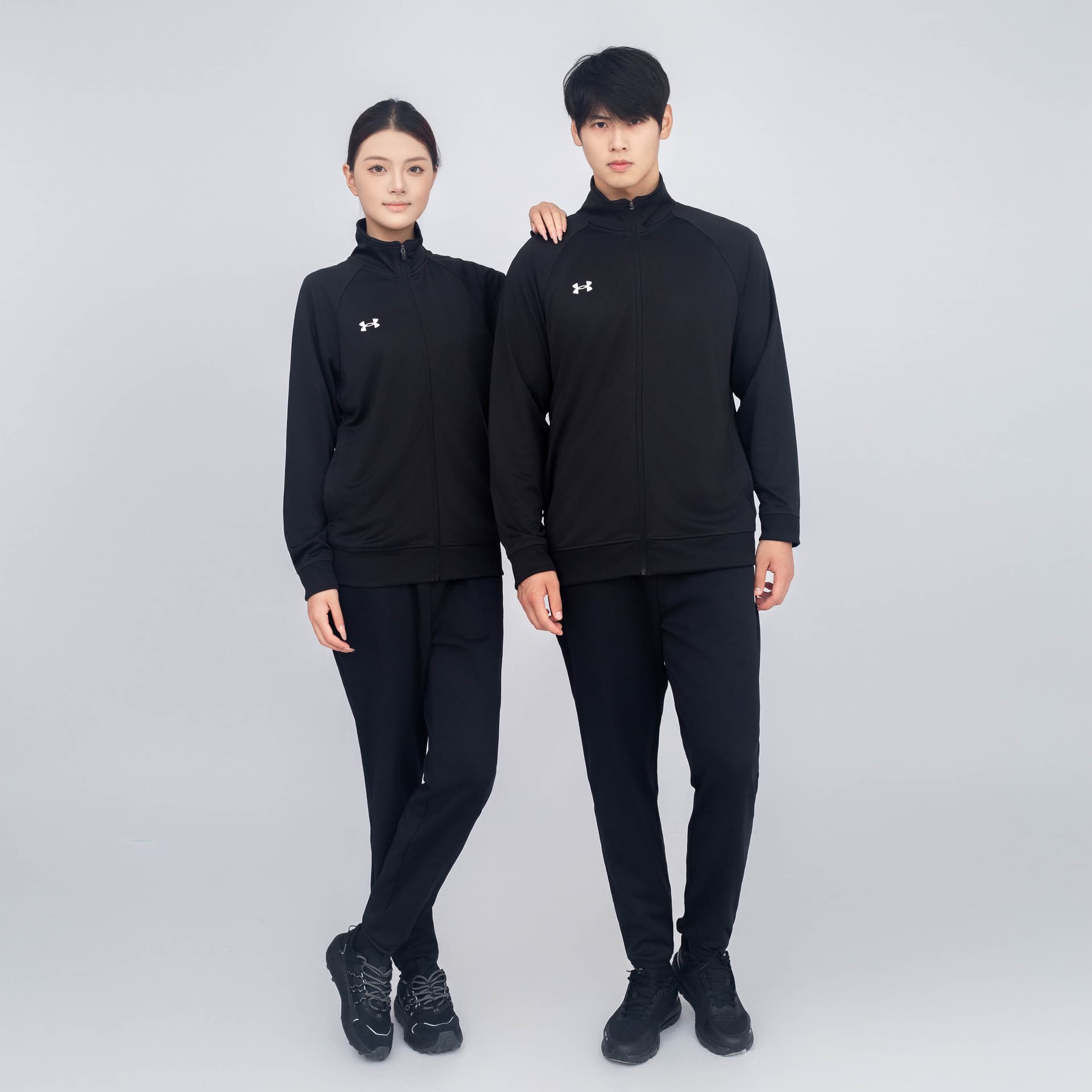 Куртка Under Armour Воротник-стойка Ветрозащитная Куртка Мужская Черная - изображение 7