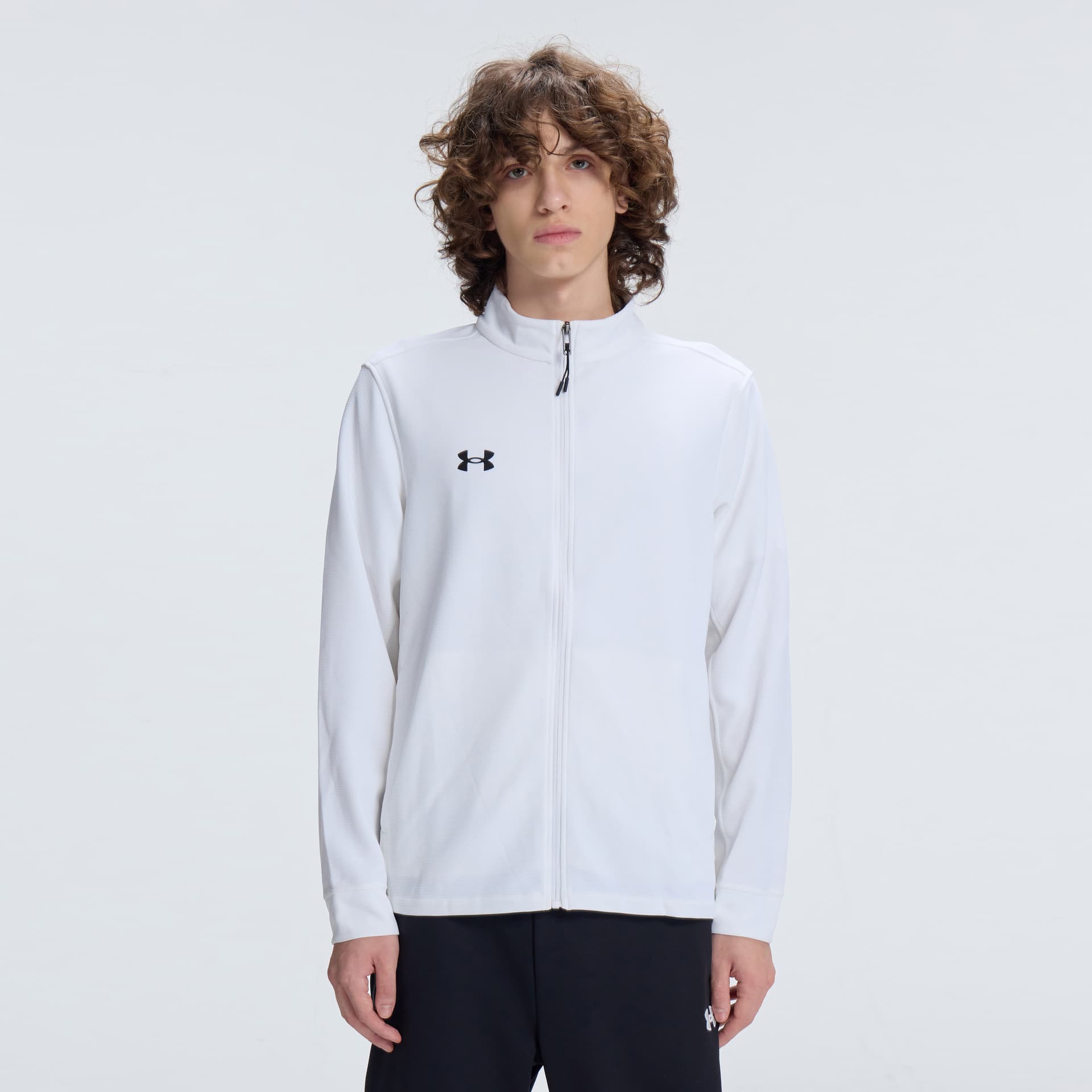 Куртка Under Armour Unstoppable Трикотажная ткань Воротник-стойка Куртка Унисекс Белый - изображение 4