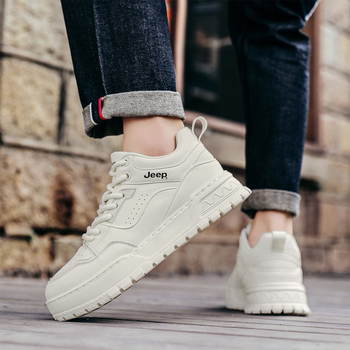 Кроссовки Jeep Fashion Sports Collection Низкий Топ Повседневная Обувь Мужская - изображение 6