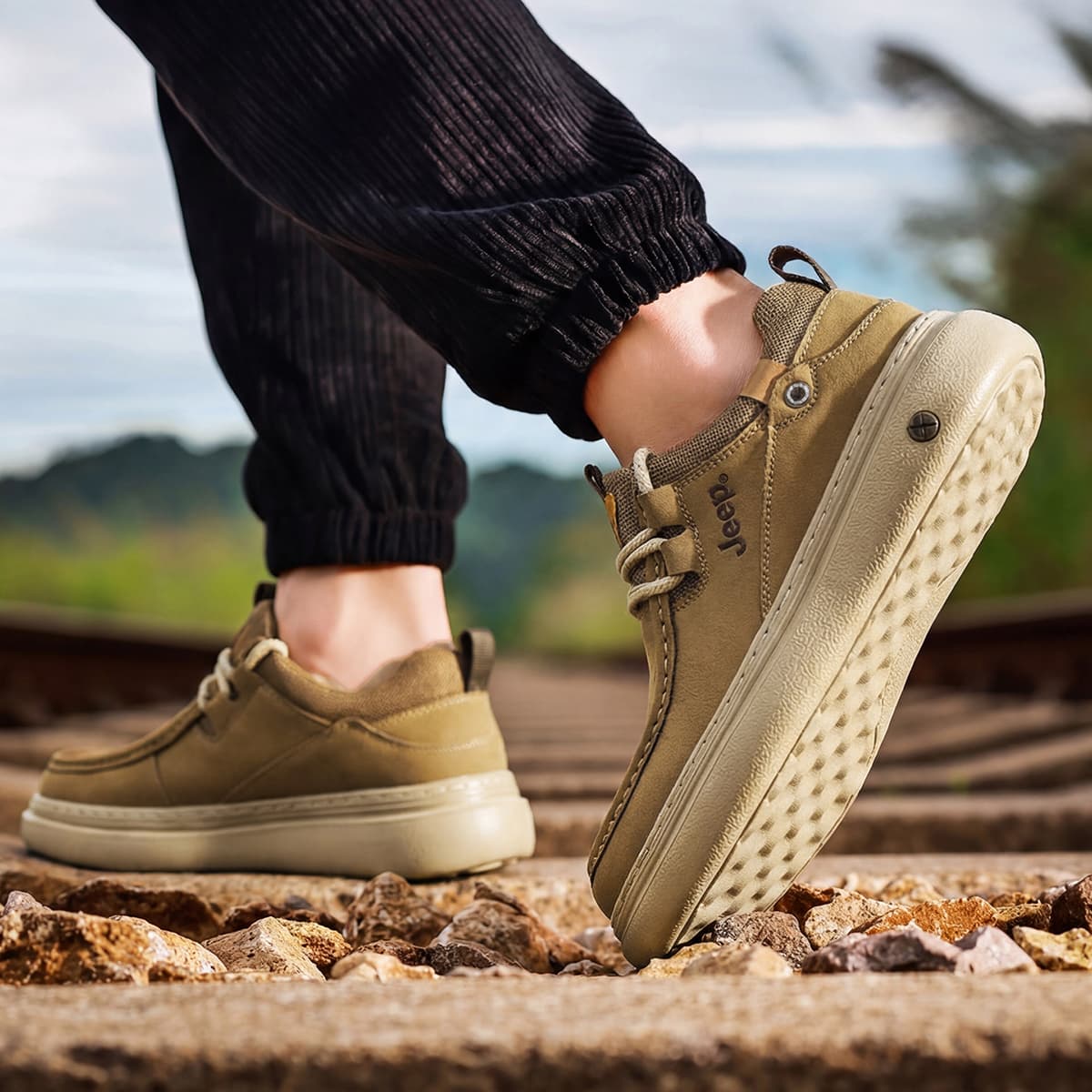 Кроссовки Jeep Низкий Топ Повседневная Обувь Мужская - изображение 8