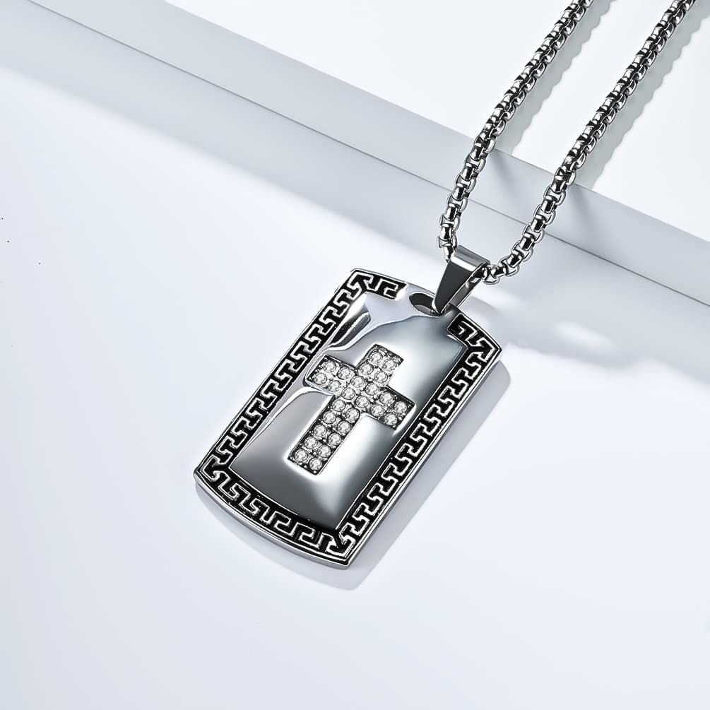 Ожерелье OWO Титановые стальные ожерелья унисекс - изображение 3