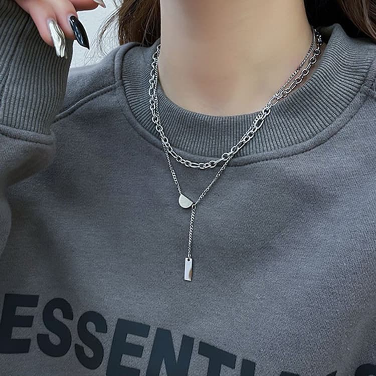 Ожерелье OWO Титановые стальные ожерелья для женщин - изображение 3